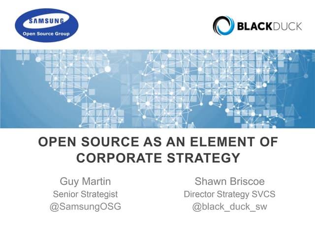 Open Source as an Element of Corporate Strategy
