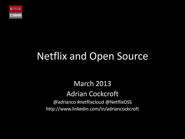 Netflix and Open Source