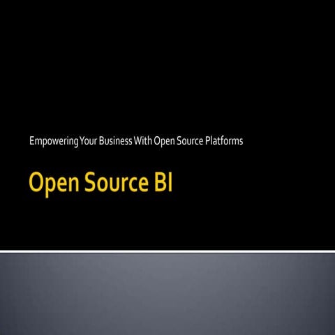 What Is Open Source Bi Community Edition? – WDDC