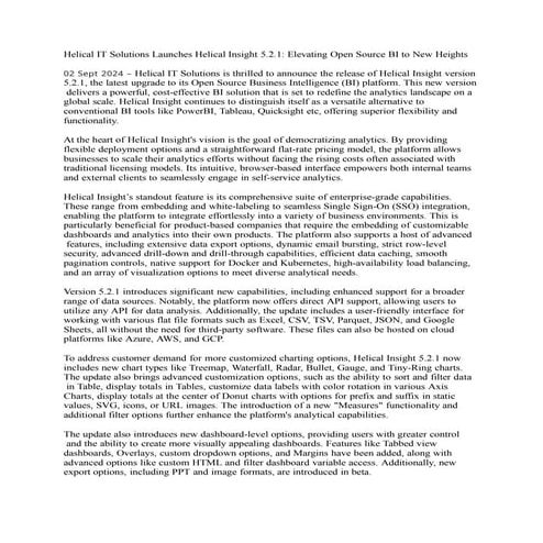 Press Release version 6.2 Helical Insight Open Source (1).docx