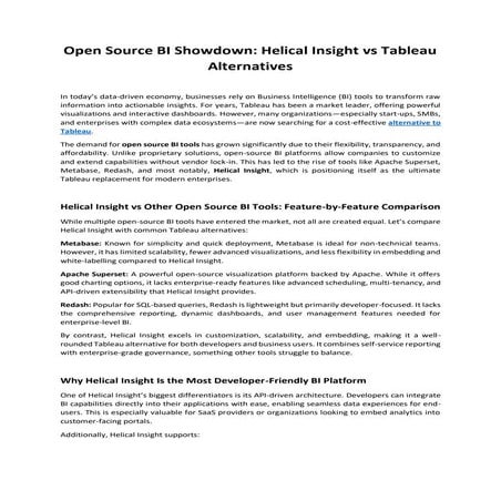 Open Source BI Showdown Helical Insight vs Tableau Alternatives.pdf