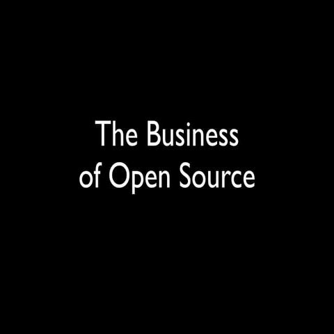 Business Of Open Source