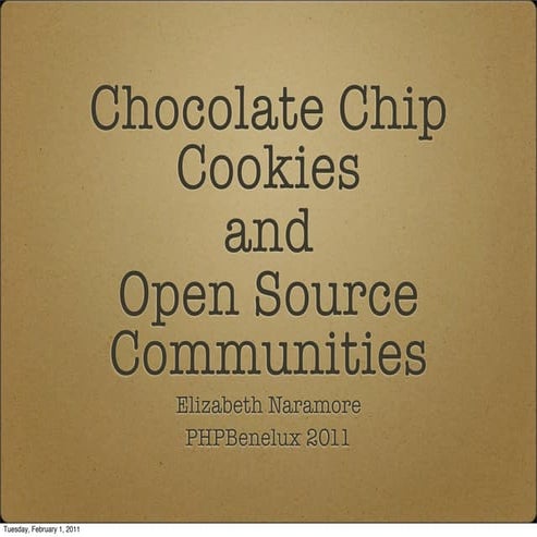 Open Source Communities (PHP Benelux Keynote)