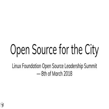 Open source for the city