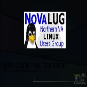 Open Source  - NOVALUG January 2019