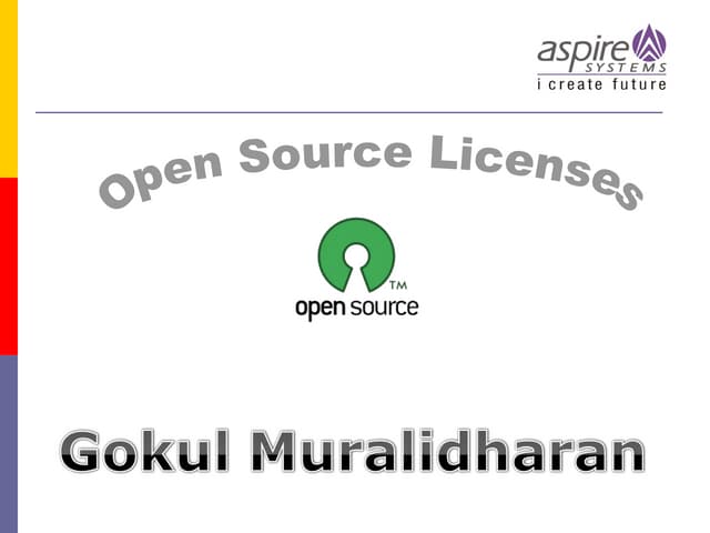 Open source licenses training