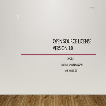 Hidden gotcha’s of various open source licenses | PPTX