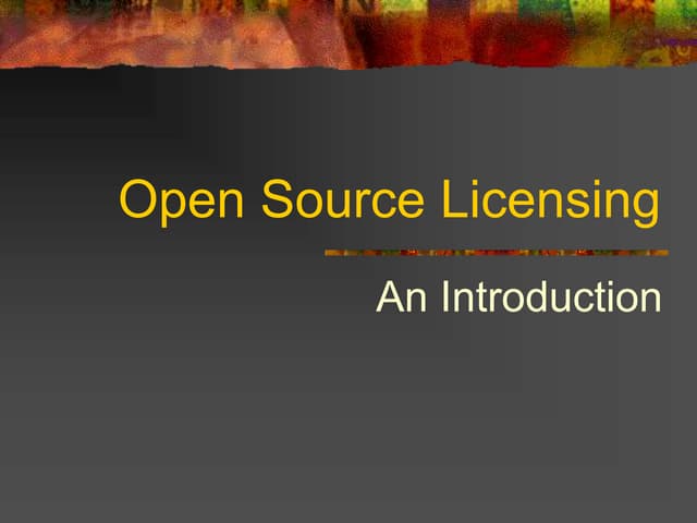OpenSourceLicensingPowerPointPresentation.ppt
