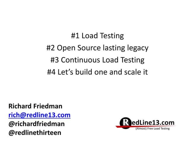 Open source load testing