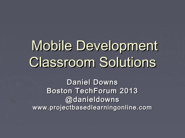 Open source mobile development solutions