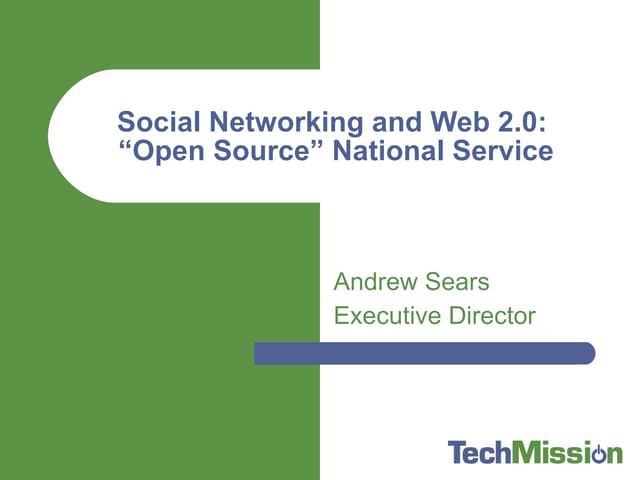 Open Source National Service