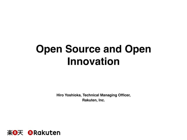 Open source software and open innovation