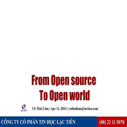 From Open Source to Open World