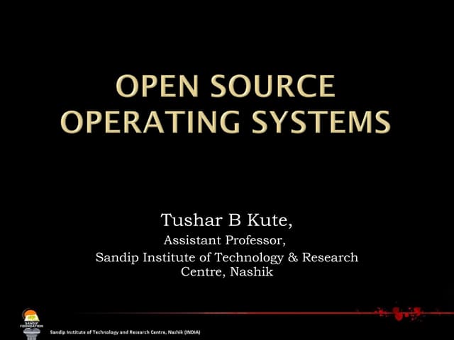 Open source operating systems