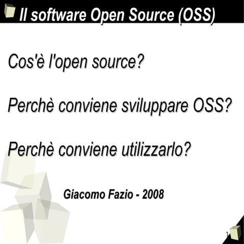 Il software open-source