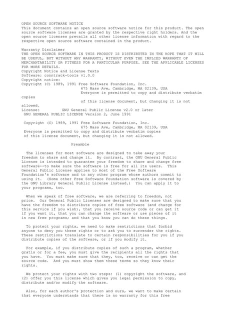 Open source software_notice