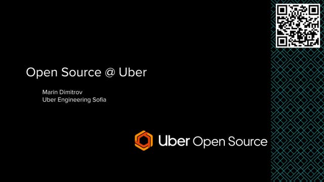 Open Source @ Uber 
