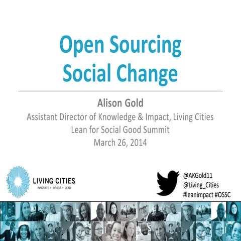 Open Sourcing Social Change