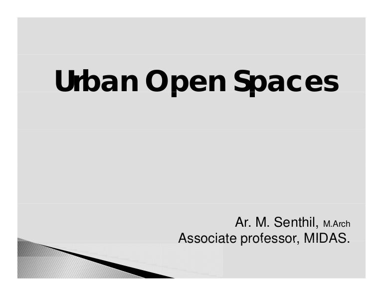 Urban Open spaces