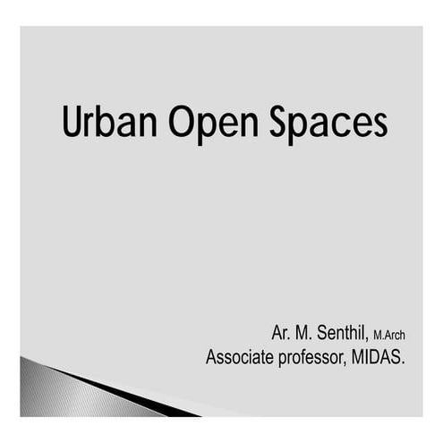Urban Open spaces