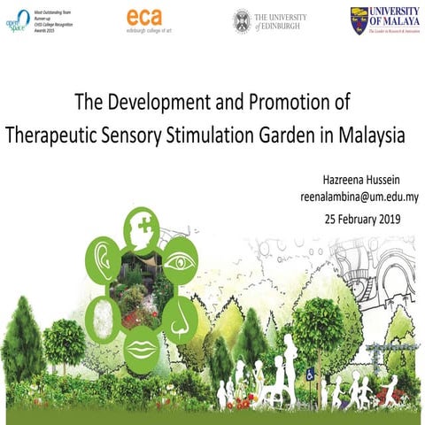 The development and promotion of Therapeutic Sensory Stimulation Garden ...