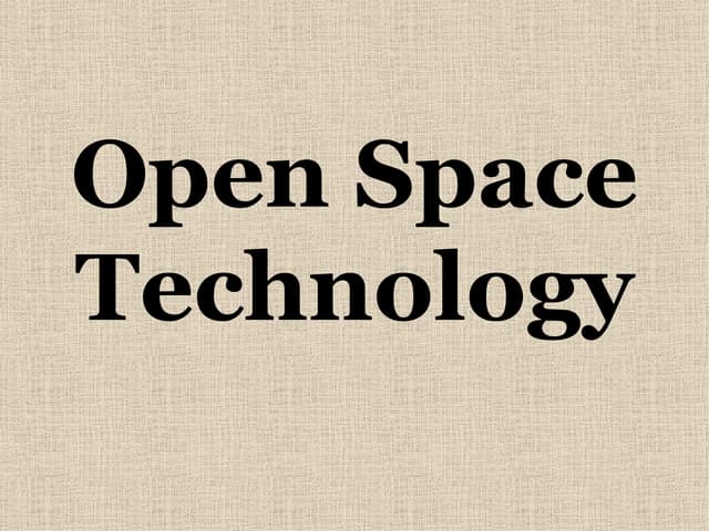 Open Space Technology
