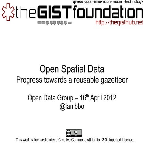 Slides from Gangplank discussion | ODP