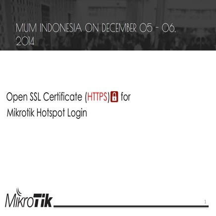 Open ssl certificate (https) for hotspot mikrotik