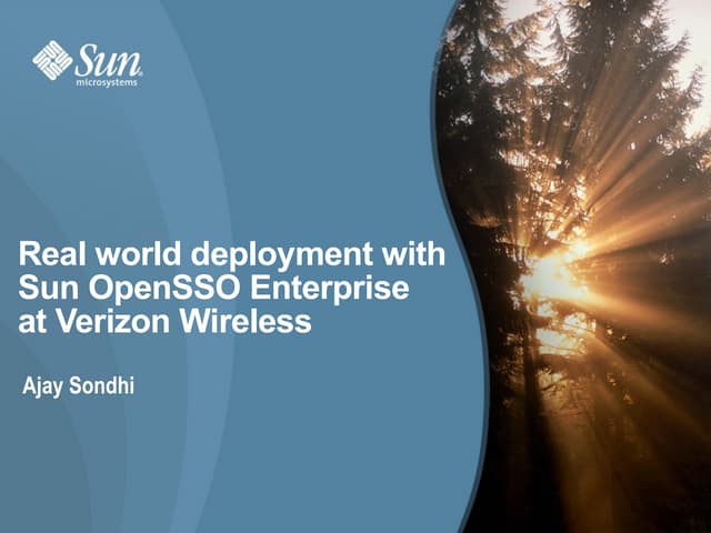 OpenSSO Deployments