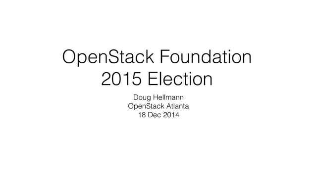 OpenStack Atlanta-2014-12-18
