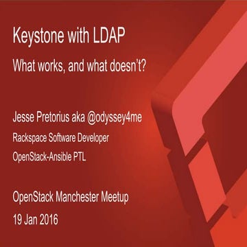 OpenStack Keystone with LDAP