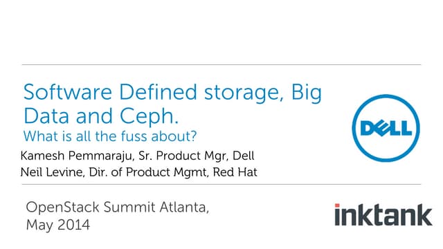 New Ceph capabilities and Reference Architectures