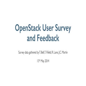 OpenStack Atlanta User Survey