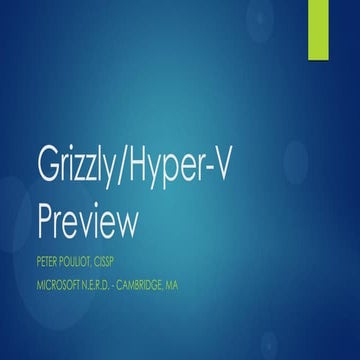 Hyper-V support for OpenStack Grizzly