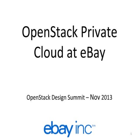Open stack@ebay