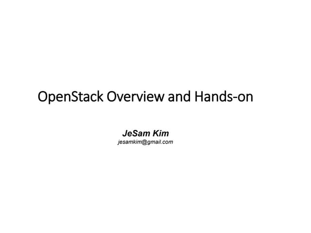 OpenStack hands-on (All-in-One)