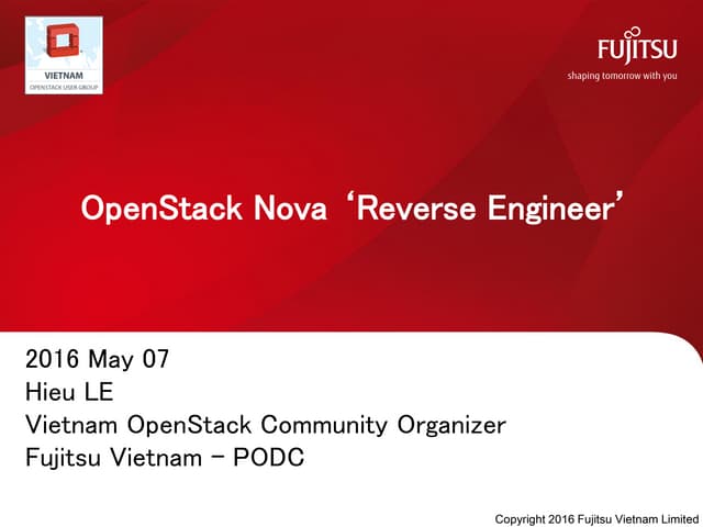 Open stack nova reverse engineer