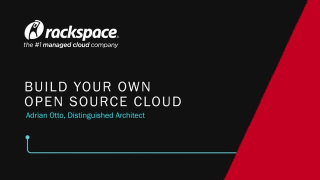 Build Your Own Open Source Cloud