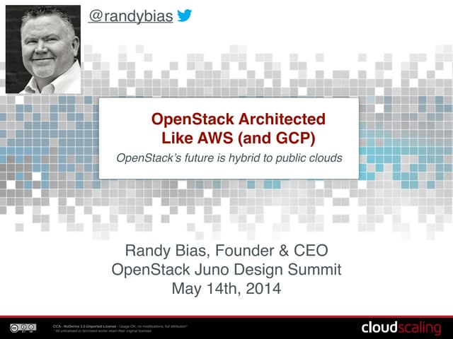 OpenStack Architected Like AWS (and GCP)