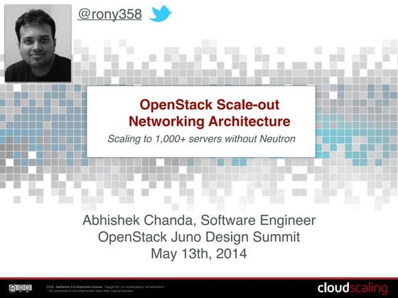 OpenStack Scale-out Networking Architecture