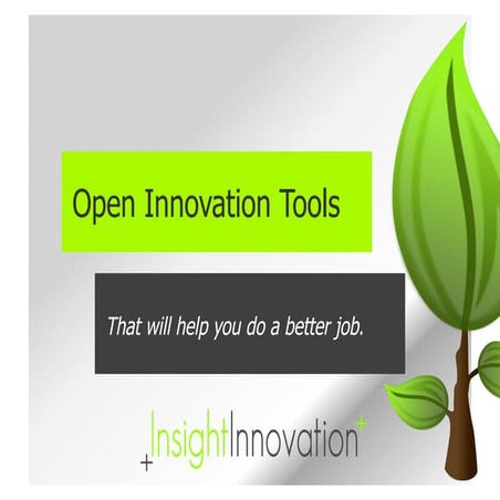 Open Innovation Tools - Summit of New Thinking 2012