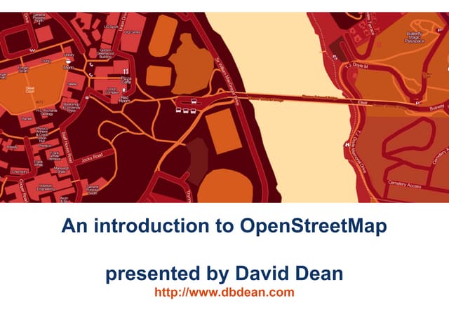 An introduction to OpenStreetMap (HUMBUG)