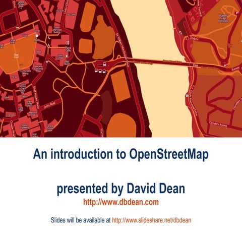 An Introduction to OpenStreetMap (UQ GIS Students)