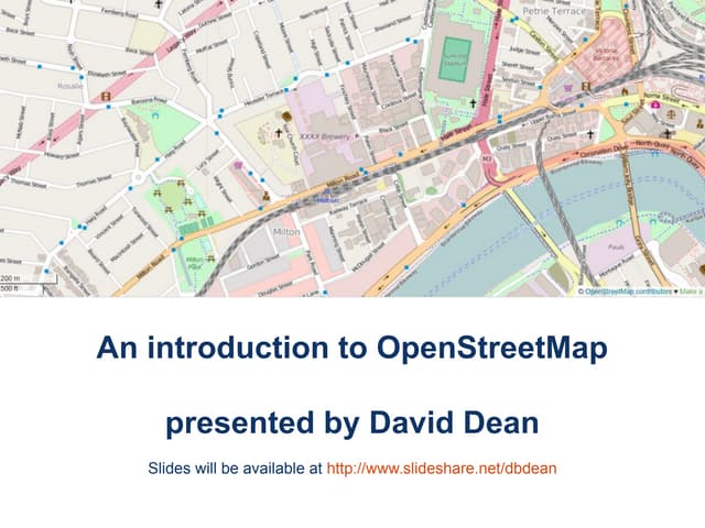 Introduction to OpenStreetMap