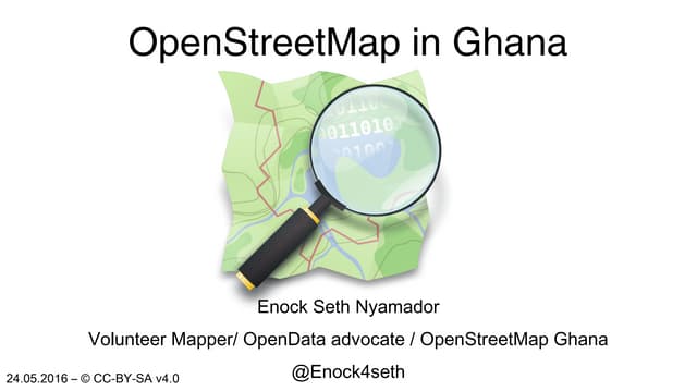 Presenting OpenStreetMap in Ghana during Project Flood Risk Accra Workshop