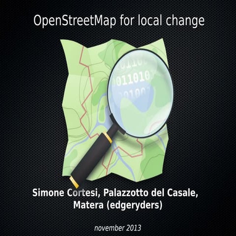 OpenStreetMap  - Matera - November 2013