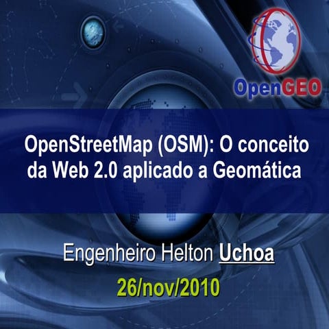 lternativas livres para mapas e rotas com OSM e OSRM - Sedir Morais | PDF