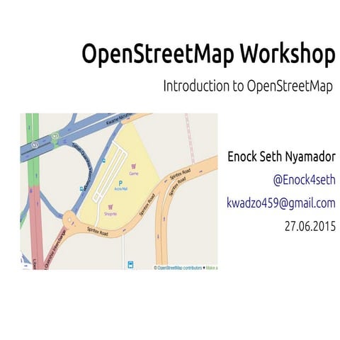 OpenStreetMap Workshop, Accra