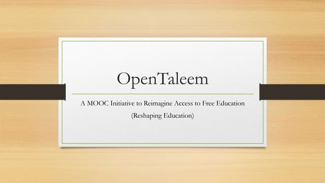 Opentaleem