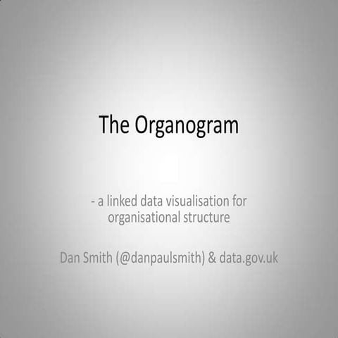 A Linked Data Visualisation - The organogram